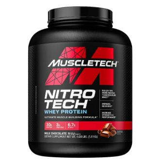 Muscletech Nitro Tech Whey Gold 5磅 蛋白分子肽分離乳清蛋白粉 朱古力味