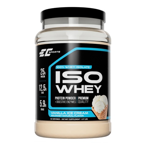 EC SPORTS - 乳清分離蛋白粉 雲呢拿雪糕味1.97磅