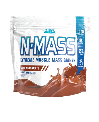 ANS PERFORMANCE - N-MASS 增重增肌蛋白粉 6磅 (2.7kg) (牛奶朱古力味)
